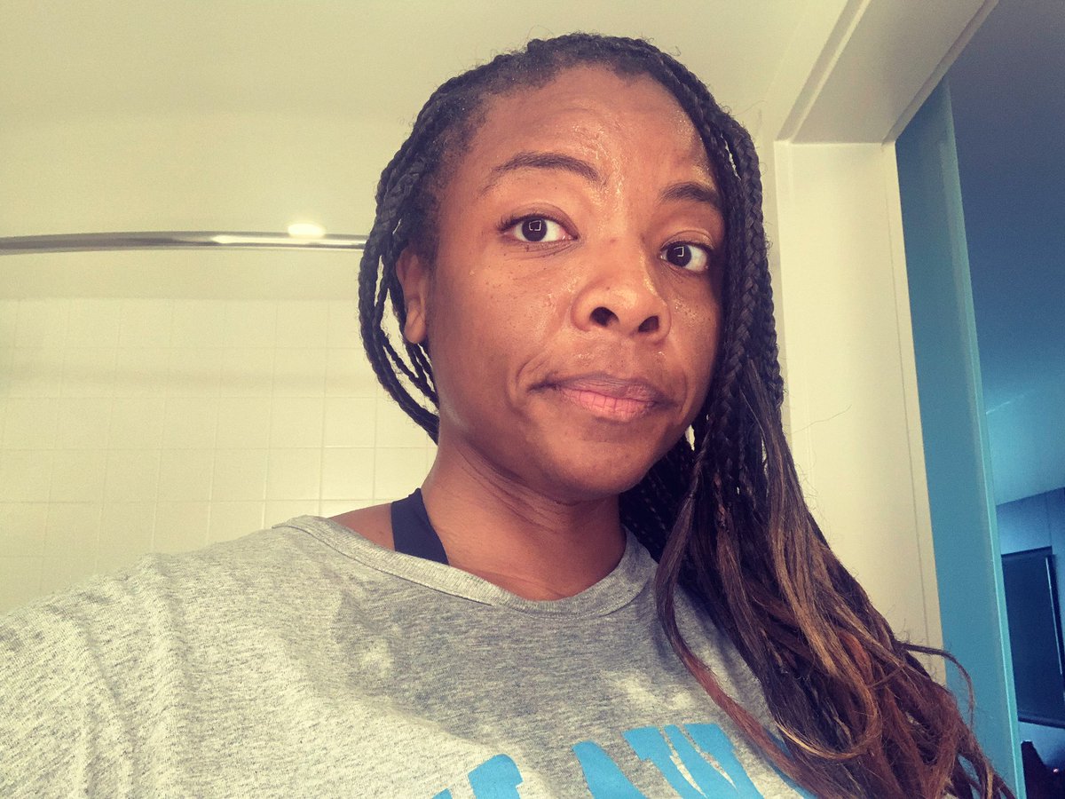NicolleDHarris's tweet photo. As you can tell I was not playing in that hotel gym this morning 💪🏾 now off to class. Semester 4 LETS GET IT! #doctoralstudent #drnikkiloading @unitedseminary https://t.co/tkeJ1y0kNR