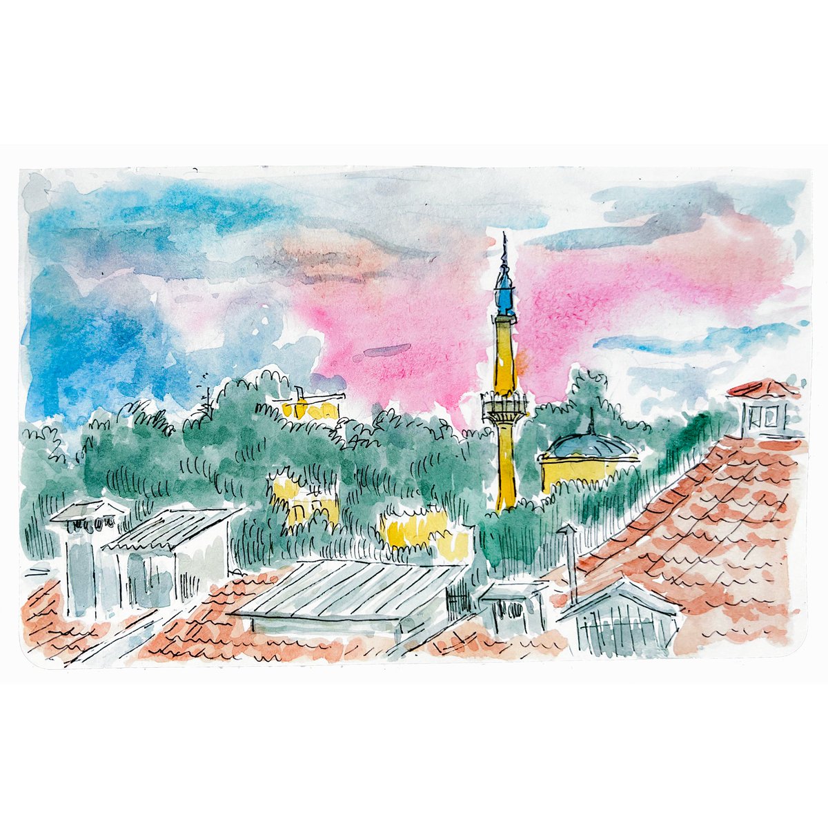 「Istanbul sketches  」|Tarun Lakのイラスト