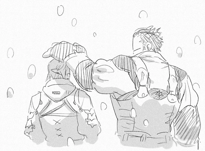 ルガのおててでっかいから雪が降ったら傘みたいになるね～ちゅってたやつ 