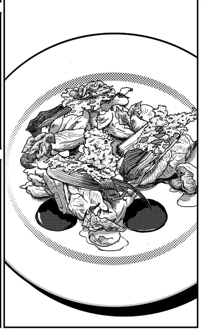 作業途中絵 食べ物 