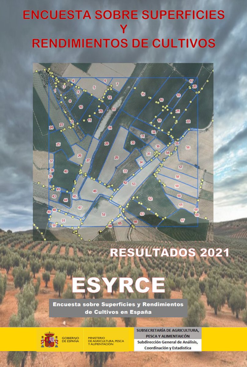 sjfuertes's tweet photo. Publicada la Encuesta de Superficies y Rendimientos de los Cultivos #ESYRCE 2021, operación estadística realizada por @mapagob , en colaboración con las CCAA, entre ellas la #Sección de #EstadísticaAgraria del
@GobAragon
https://t.co/YAjrHDUJ3V https://t.co/1ty4nDhMNe