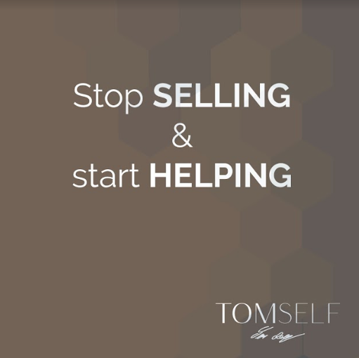 tomselfyo's tweet photo. Instead of thinking about selling, think about how you can HELP others. Find ways to add VALUE to their lives and make a DIFFERENCE in the world. This is what will ultimately help you SUCCEED! 

#starthelping #helpingothers #makeadifference #makeanimpact #lifeadvice #success https://t.co/sJ7WynDvIO