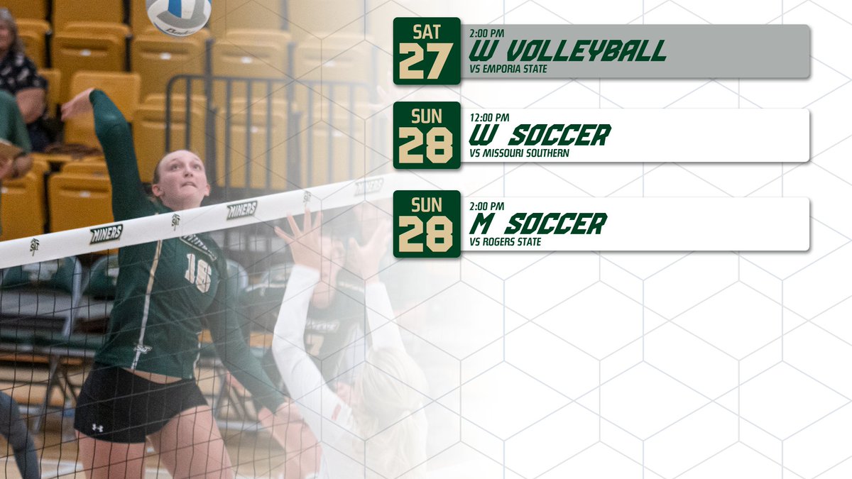 minersports's tweet photo. WE'RE BAAAAAACK!!!!

@MINERS_WSOC and @MINERS_WVB gets us going first in the 2022-23 season this week on Thursday in the STL, while @Miners_MSOC opens the home slate Friday night in Rolla!

#MinerPride https://t.co/Zf6DXNKuCd