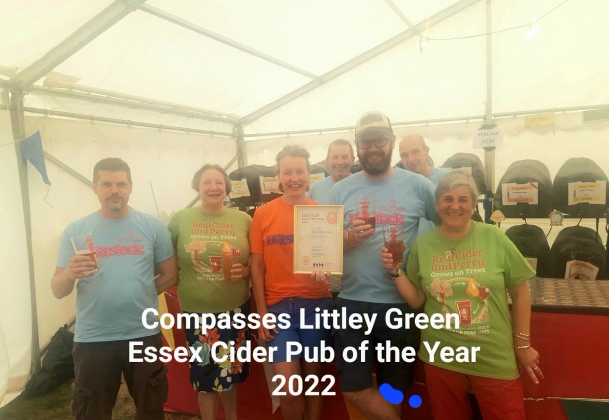 Congratulations to @thehopstock at Littley Green on becoming #Cider🍏Pub of the Year 2022.

A great time was had by all our members <a href="/ChelmsfordCAMRA/">Chelmsford and Mid Essex CAMRA</a> at the #pub during their Beers + Gears festival recently

🍻 #CheersChelmsford 

🍺♥️
#Chelmsford 
#Essex