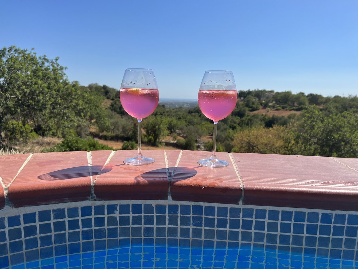 Drinks 🍹 by the pool on a Monday…. I’ve had worse #Algarve #familyfun