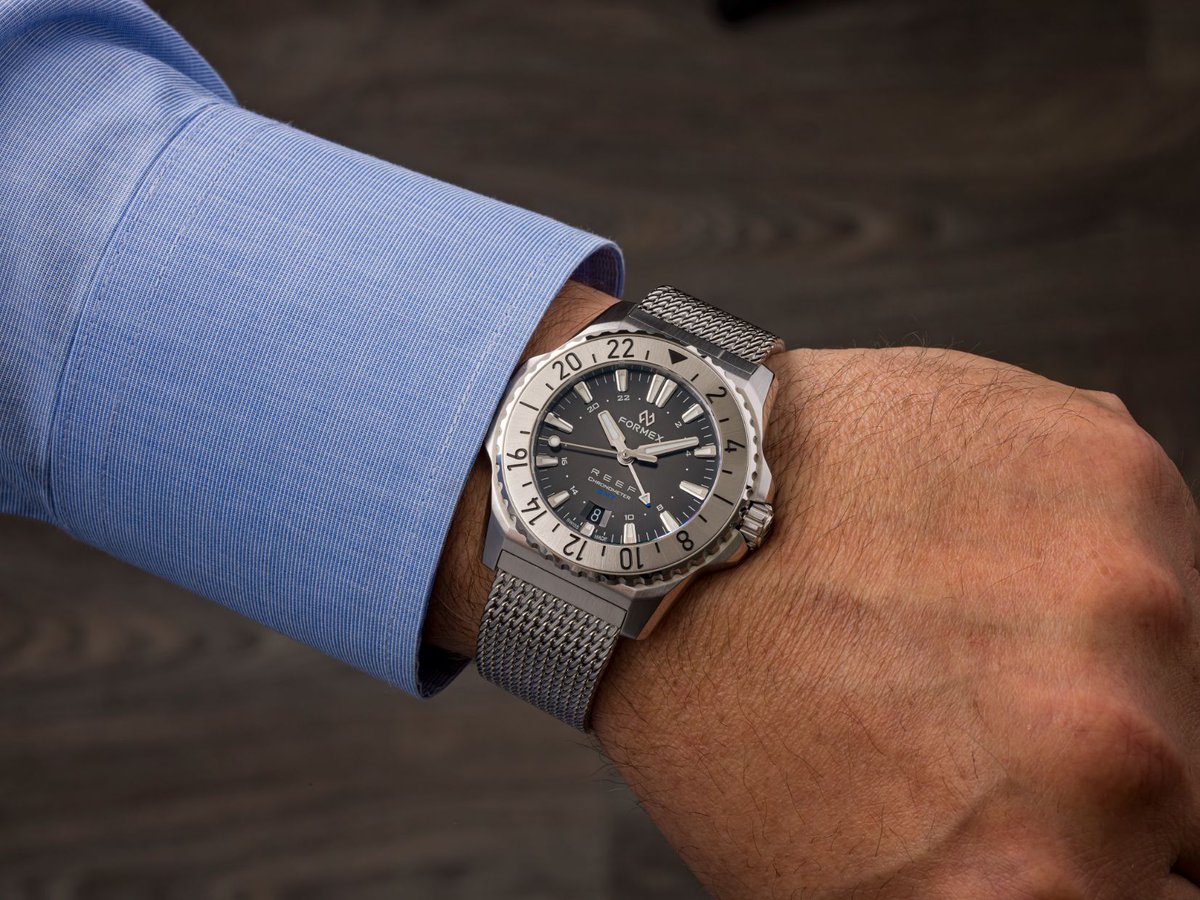 WatchTime's tweet photo. Launching its own take on a travel diver via its sporty Reef collection, Formex introduces the new Reef GMT Automatic Chronometer 300M
https://t.co/qwu8ZNaBua
#reef #formex #formexreef #formexwatches #divewatches #travelwatches #traveldiver https://t.co/zJ8ayB7MWG
