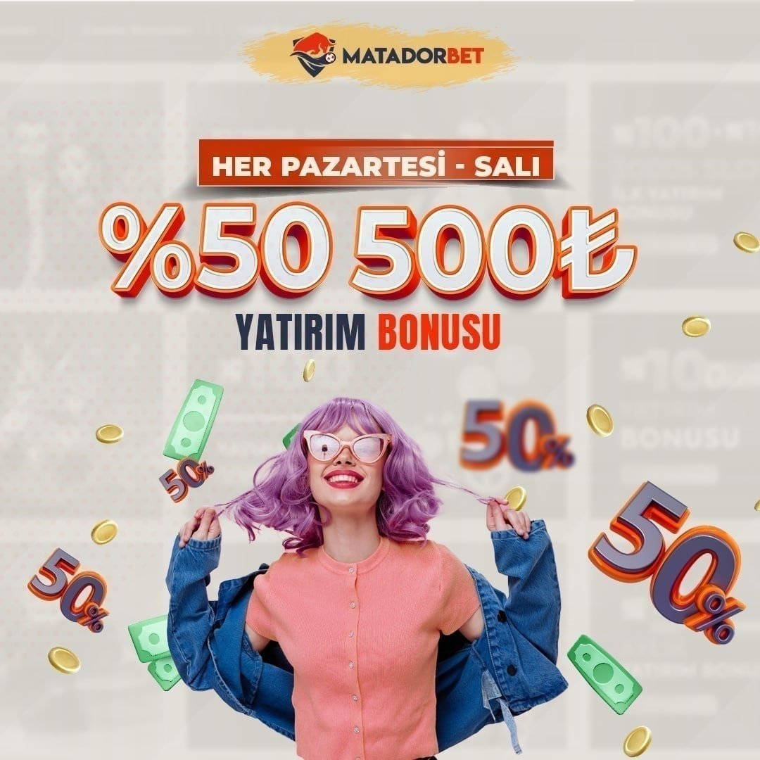 ⚠️ Bütün Üyelerimizin Dikkatine ⚠️🙏 Pazartesi - Salı Günleri Boyunca; 😱 Tam %50 500 TL Nakit Hediye Kampanyası Başladı ! 🙋‍♂️ Bütün Yatırım Yöntemlerine %50 500 TL Nakit Hediye !     
Linkten Üye Olup 100 TL Yatırım Yapan Herkeze Anında 100 TL👇
bit.ly/MatadorbetGunc…