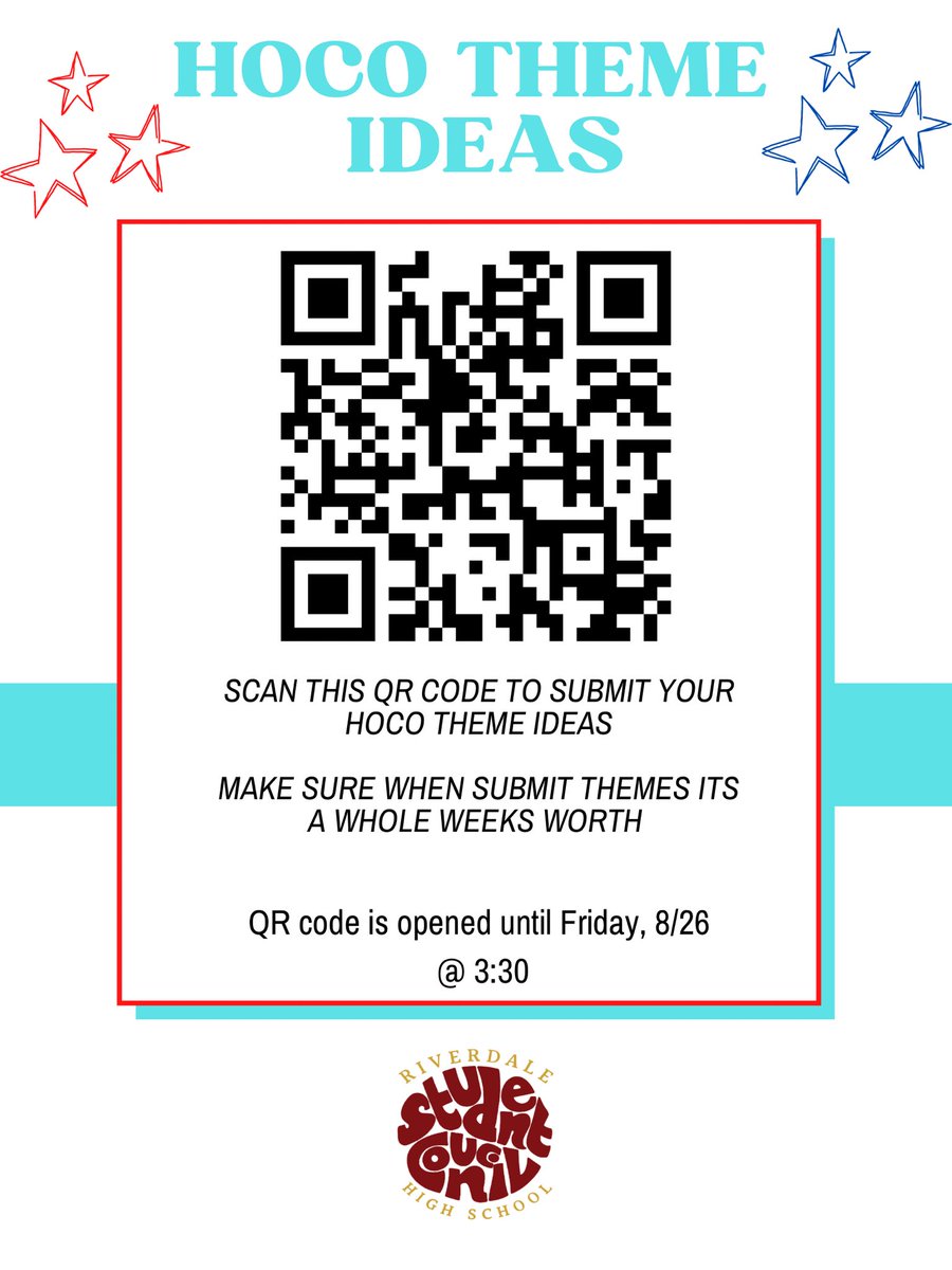 WARRIORS‼️ If you have any theme ideas for football homecoming please fill out the form that’s in our bio . The link closes on Friday at 3:30pm .