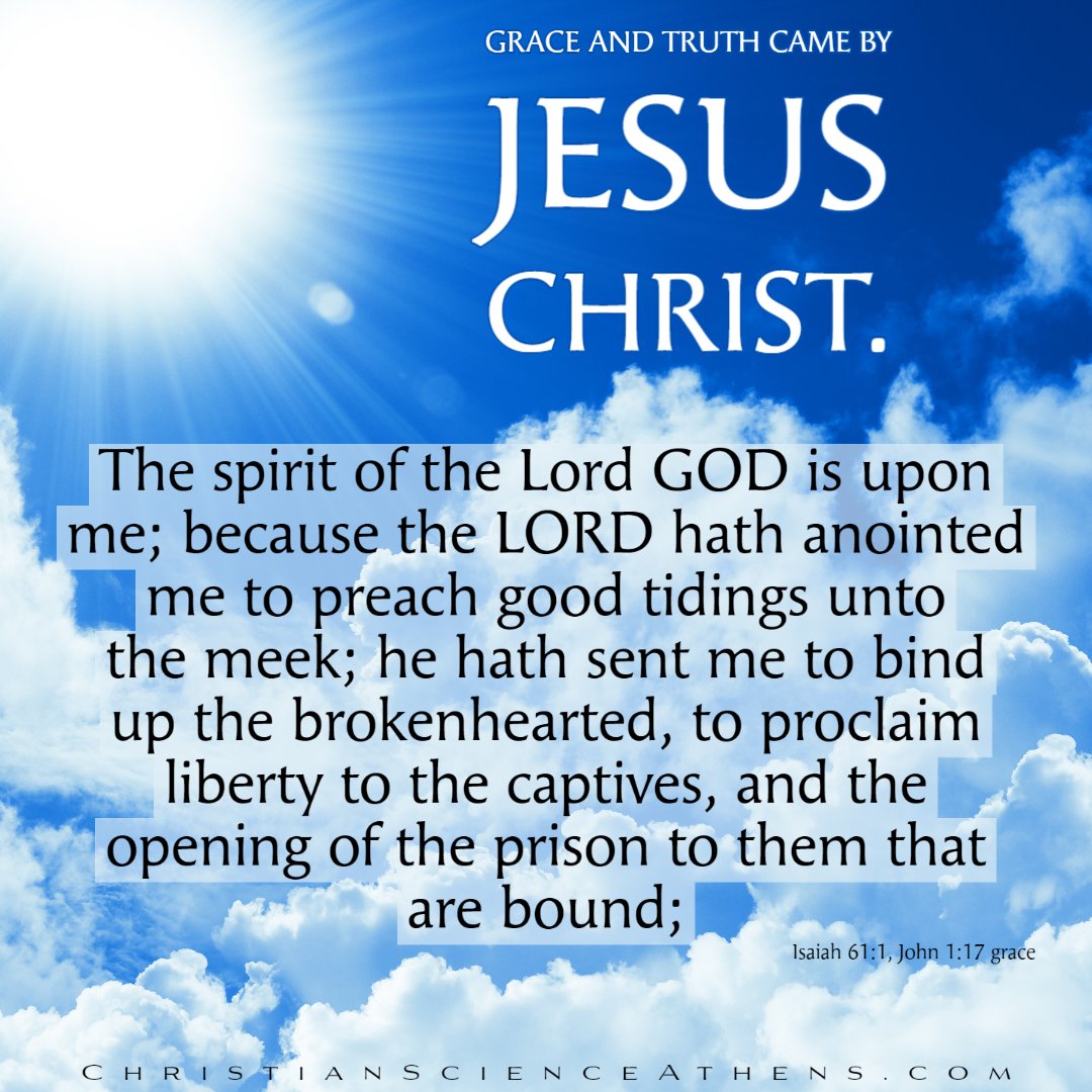 FirstAthens's tweet photo. From this week's Christian Science Bible Lesson on the subject: Christ Jesus. 

Christian Scientists in your community and around the world are studying the same Bible Lesson this week and will gather this Sunday morning to listen to it in Church. Join us! #stanneshome https://t.co/dlQ9ysJICW