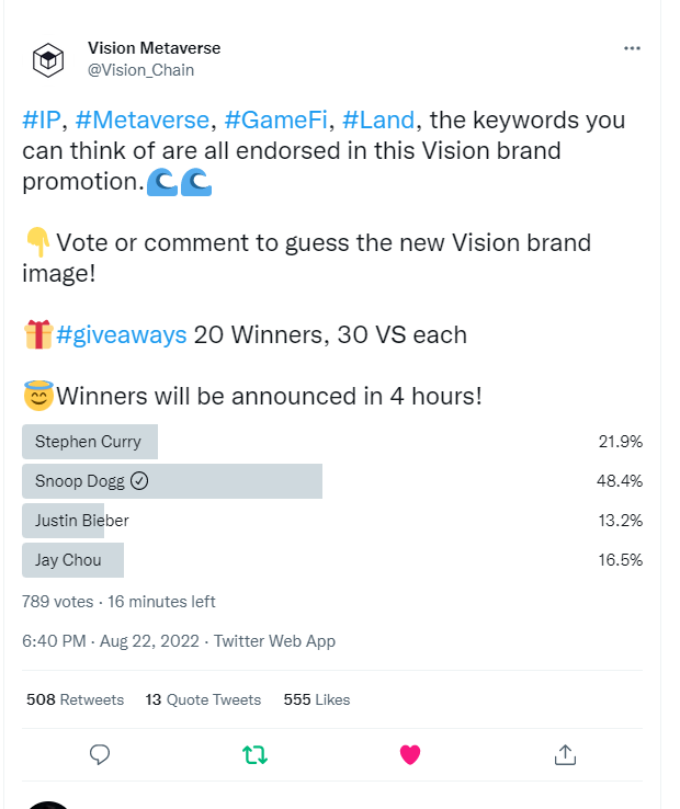 DangChien2005's tweet photo. @Vision_Chain https://t.co/fUGX3V3C6B