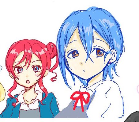 絵チャで描いた初描きのメイちゃんと四季ちゃん 