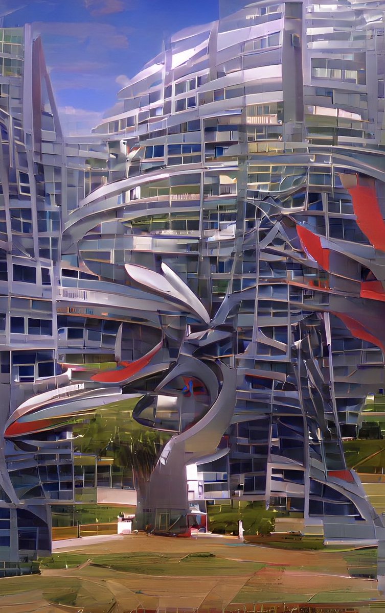 BIG FUNKY BUILDINGS by Vincent Rich 2022 Art for a better tomorrow. #funkyarchitecture #modernabstract #modernart  #gayartist