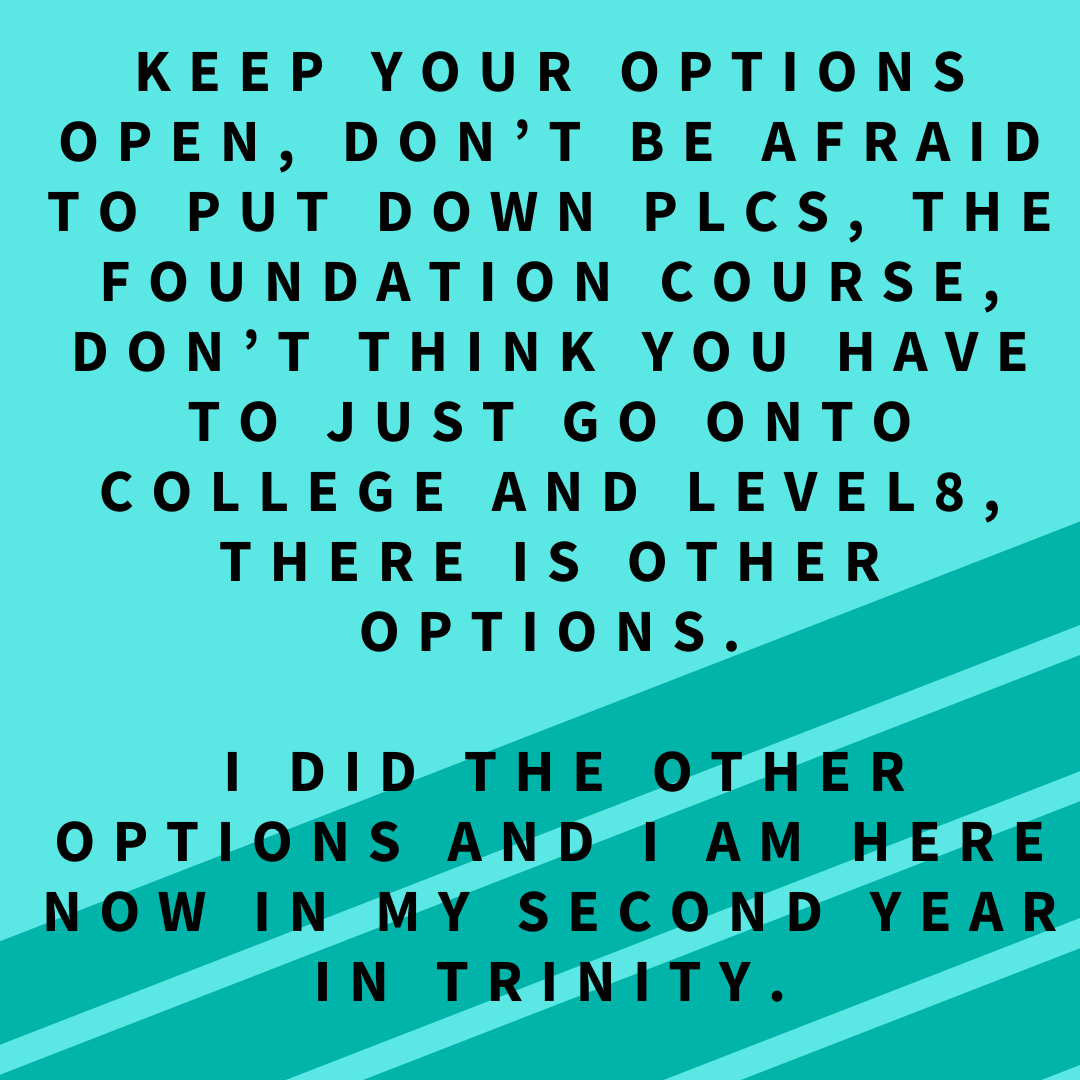AccessTCD's tweet photo. With #LeavingCert results coming, its normal to feel overwhelmed and not sure what to do next. 🤔
Every year our ambassadors give helpful advice to potential TCD students!🧑🎓
Please share these words of wisdom! 👇
#MotivationalMonday #TrinityCollegeDublin #TrinityAccess #TAP https://t.co/8OxhlUEYnu