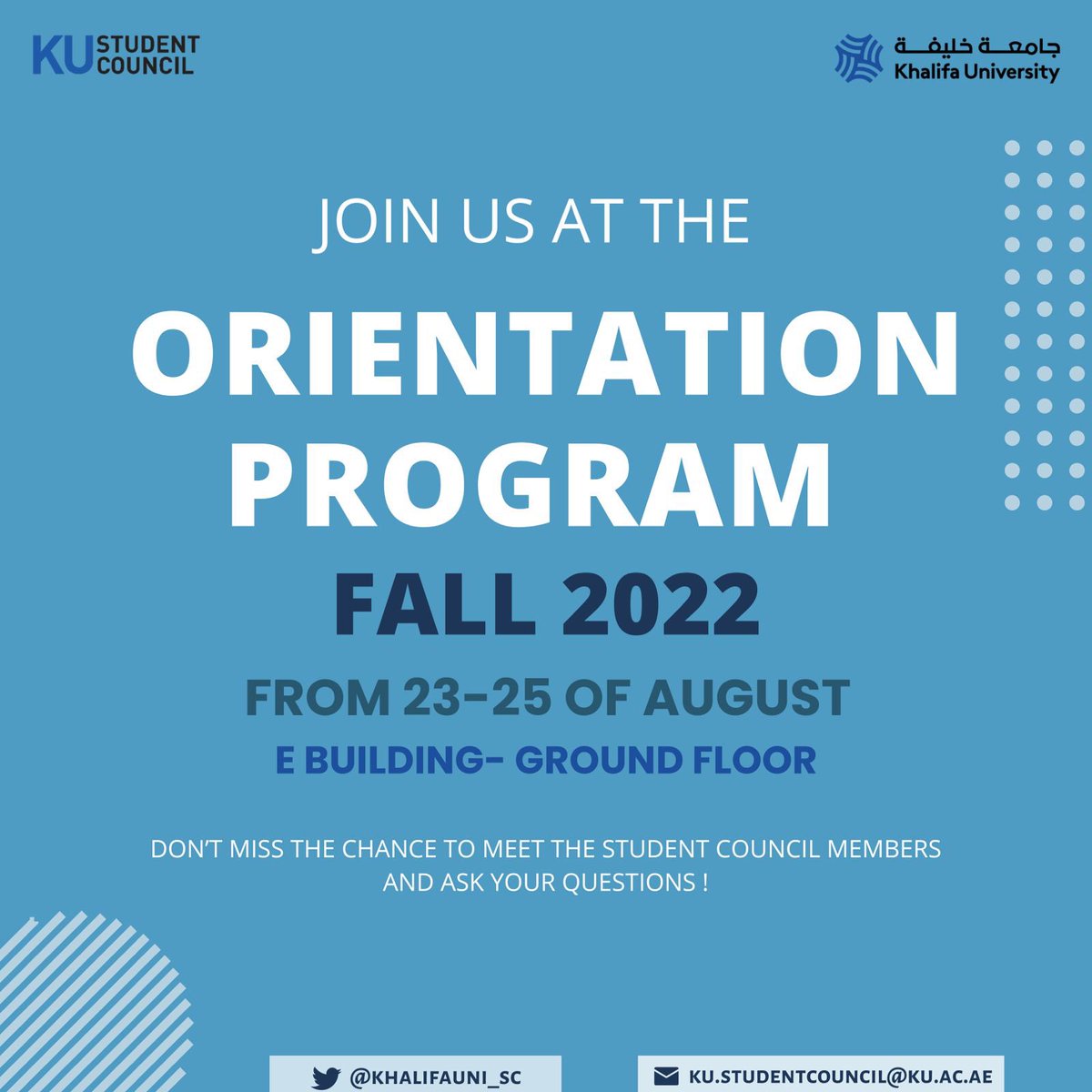 KhalifaUni_SC's tweet photo. Join us for fun activities ! 🤍 https://t.co/xgJKfgUEzj