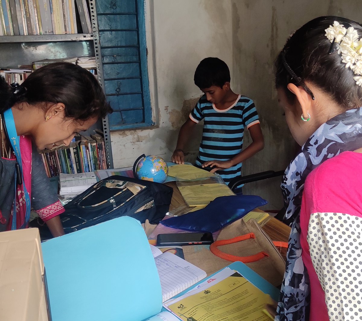 “I didn’t know my village had a library. Now, I come once a week. Here I learn things that I don’t get to learn anywhere else,” – Raviteja, @indiacmca My Library for a Better Me member. Programs like this make kids fall in love w/ libraries &amp; transform them into learning spaces.