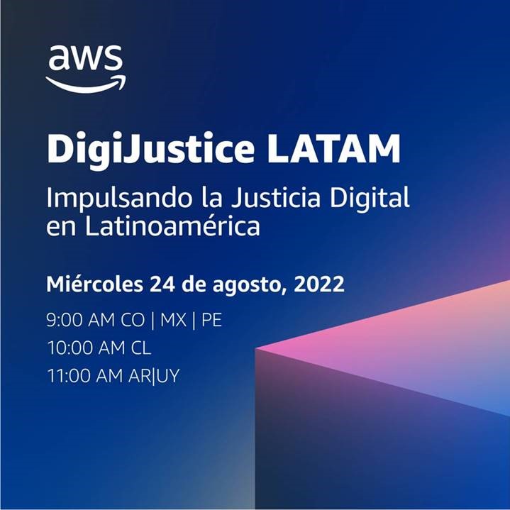 Bextechnology's tweet photo. ¡Acompáñanos en el primer #AWS Digi Justice: Impulsando la Justicia #Digital! 

✅Explora cómo el sistema #judicial puede beneficiarse de la #tecnología para aumentar la transparencia y la eficiencia de sus procesos. 

➡️¡Regístrate ahora! https://t.co/iaLcNW9dNT https://t.co/gcyPo3daU5
