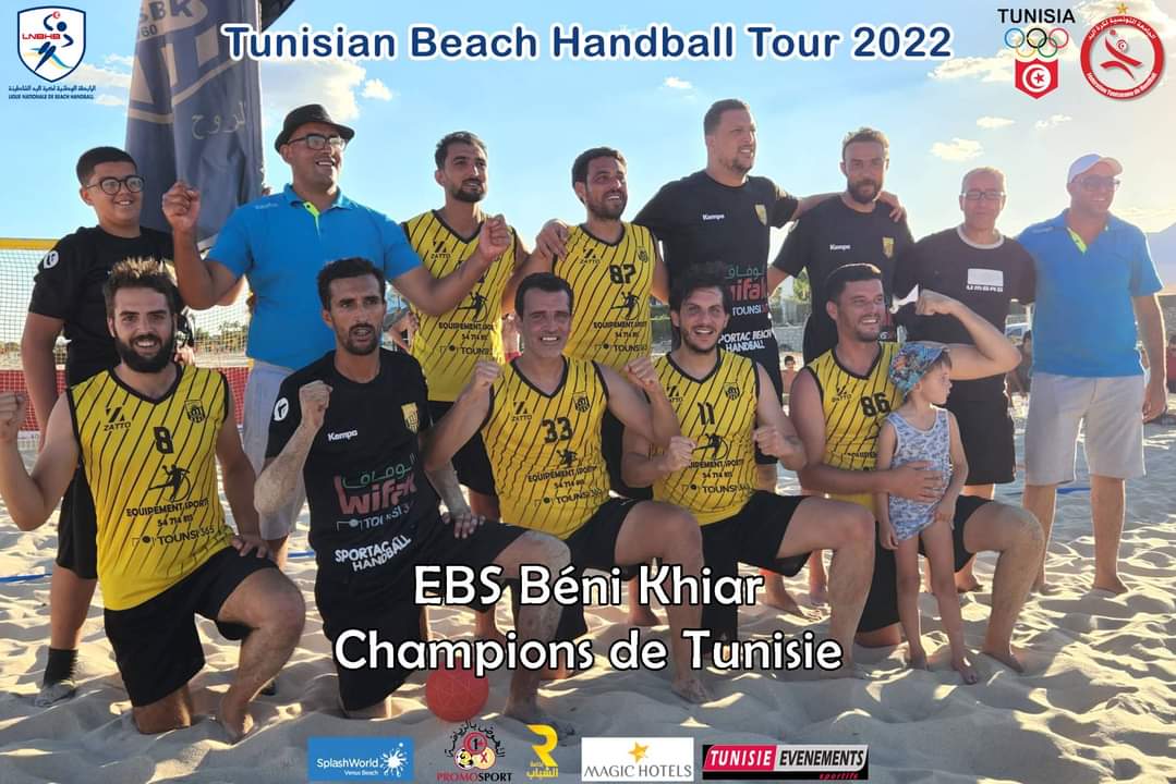 FTHB_TN's tweet photo. Les champions de #Tunisie 🇹🇳 de #BeachHandball
El Baath Sportif Beni Khiar (Hommes)
L'Association Sportive de Zaghouan (Femmes)
#BeachHand https://t.co/5WwFKvGEEN