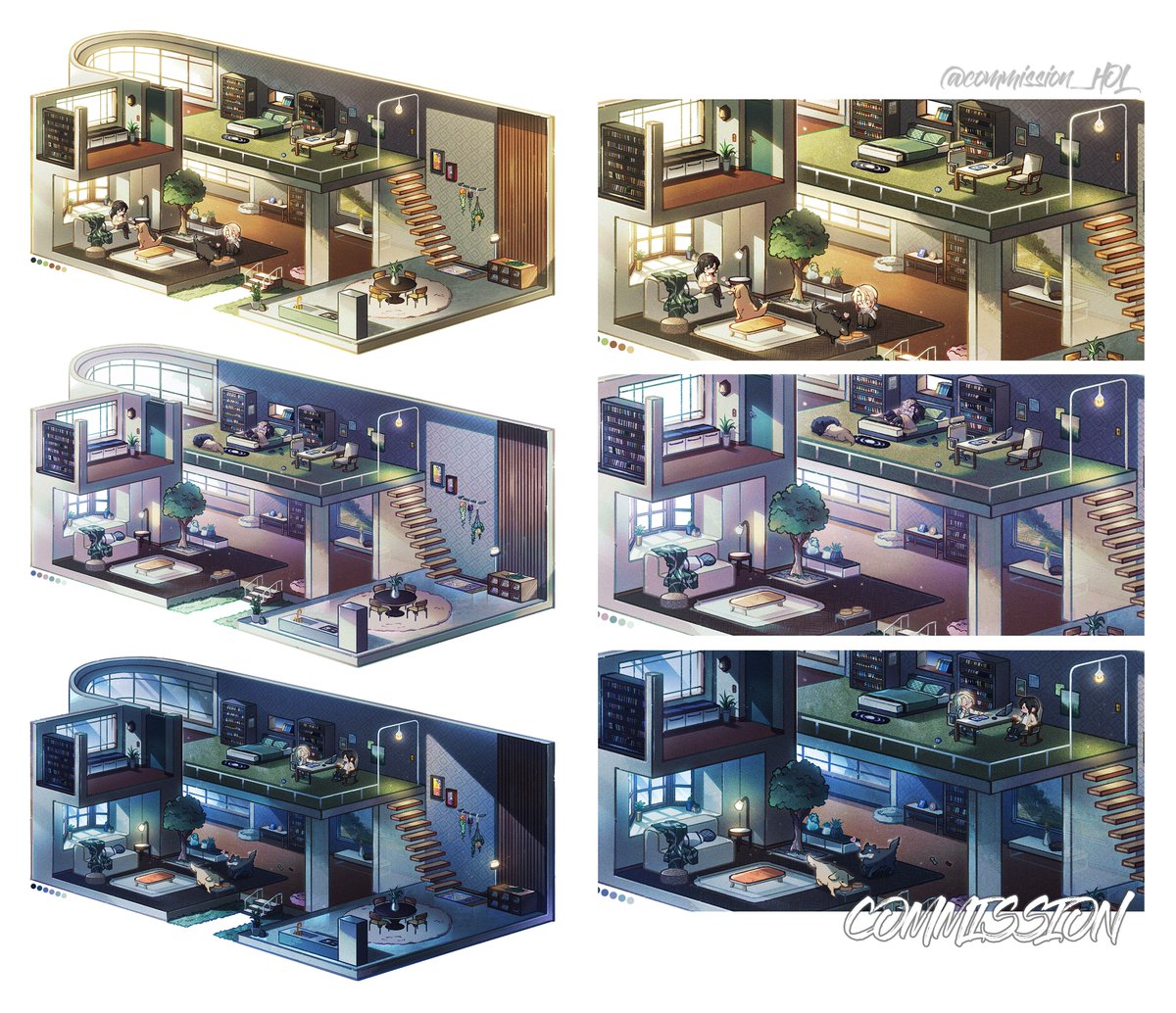 commission_HOL's tweet photo. ㄹㅍㅁ님의 C타입-바닐라 방(시간대+SD 추가)을 작업했습니다!
오랜만에 새벽+밤+동물 SD가 추가되어 즐겁게 진행했답니다🥰☺️🫶🐶 https://t.co/PpeiIV22wu