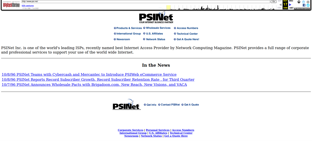 XDomains's tweet photo. History of Domain Hacks EP¹ 🕗🔙🕘
Northern Virginia 1989: Martin Schoffstall &amp; William Schrader two internet pioneers decide to launch one of the ISPs named #PSINet Performance Systems International Net.
On March 7th '89 https://t.co/UJU2SynxRm is registered.
To be continued... https://t.co/Rkij92yziK
