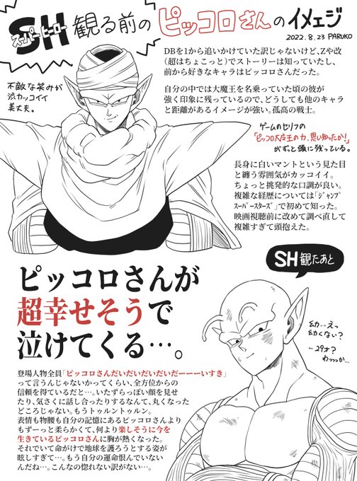 今更だけどSH視聴前/後のピッコロさんの印象というか想いというかを少しまとめてみた 