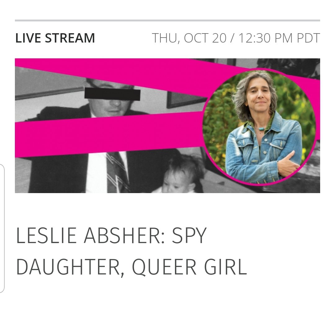 LeslieAbsher's tweet photo. So honored to be a guest on Michelle Meow's show at the Commonwealth Club in October! Free and co-hosted by John Zipperer. Can't wait to see how the conversation unfolds. Secrets, closets, spies! @cwclub @msmichellemeow #lgbtq #familysecrets #bookstore https://t.co/MOe11El02m