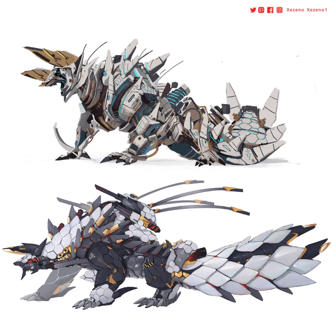 Mecha Drawing2021   vs 2022 
