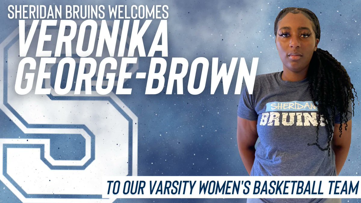 sheridanbruins's tweet photo. Women's Basketball New Recruit! 🚨 🏀 🐻 ⬇️
The Sheridan Bruins are pleased to welcome Veronika George-Brown to the Bruins Basketball team! 
✨ Welcome to the Bruin Family Veronika! 💙
🗞️https://t.co/aYxGQBhXZI  

#SheridanBruins #BruinsNewRecruit #BruinsBasketball https://t.co/8fXC7FrItx