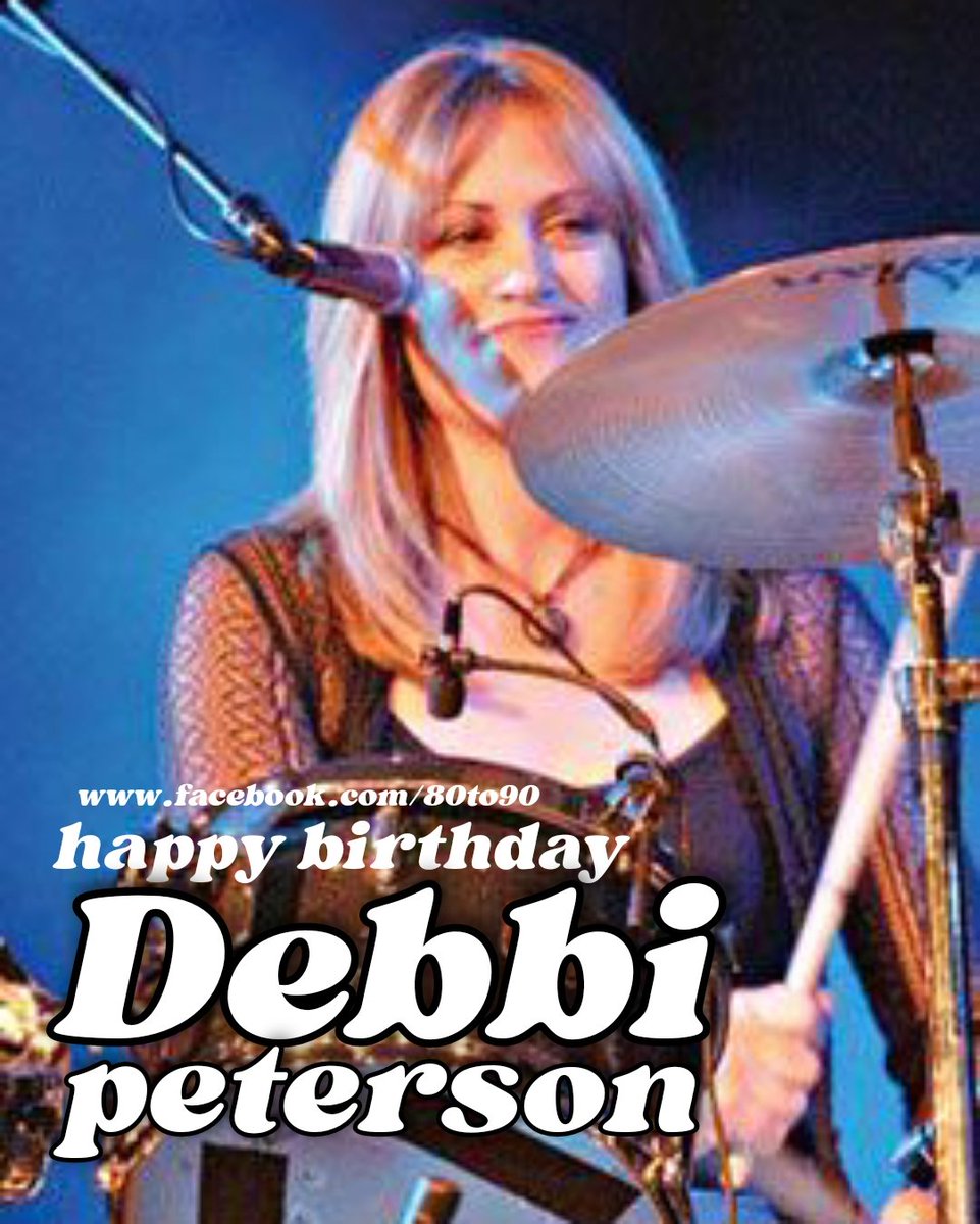 Happy 61st birthday to #debbipeterson 
Deborah Mary Peterson (born August 22, 1961) is an American musician and the drummer of the band The Bangles.[1] She sang lead vocals on two of the band's released singles, 'Going Down to Liverpool' (1984) and 'Be with You' (1989). ..