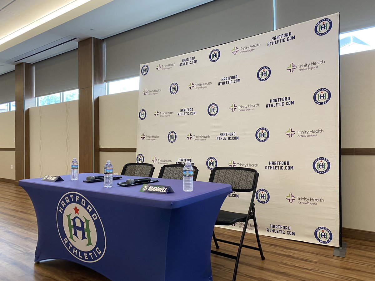 Checking in from the Mandell JCC in West Hartford where Hartford Athletic will announce its new head coach at noon #HartfordAthletic #USL