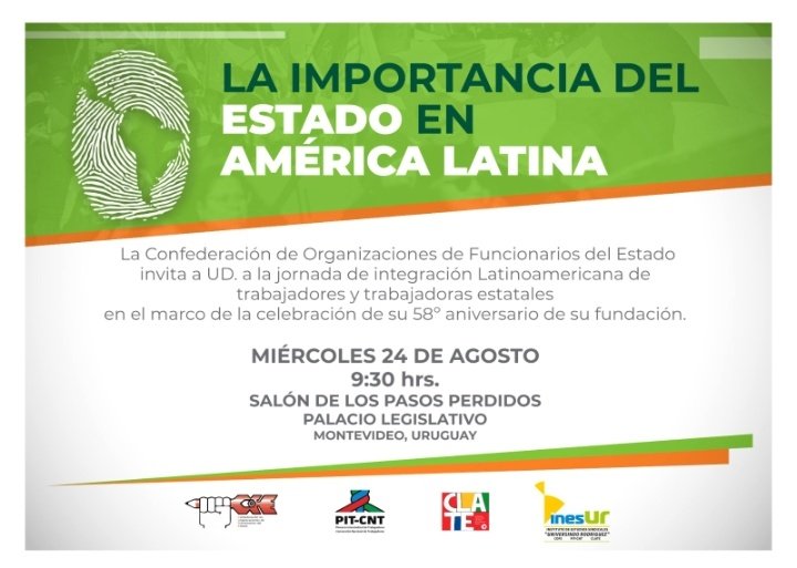 EnLucha_UY's tweet photo. Compañer@s, invitamos a todos los que quieran participar de esta actividad, en el marco de los 58 años de nuestra Confederación @COFE_PITCNT.
La actividad es abierta para todo público, pero especialmente nos gustaría la presencia de compañer@s de este espacio.
¡Los esperamos! https://t.co/SNTZhUrseT