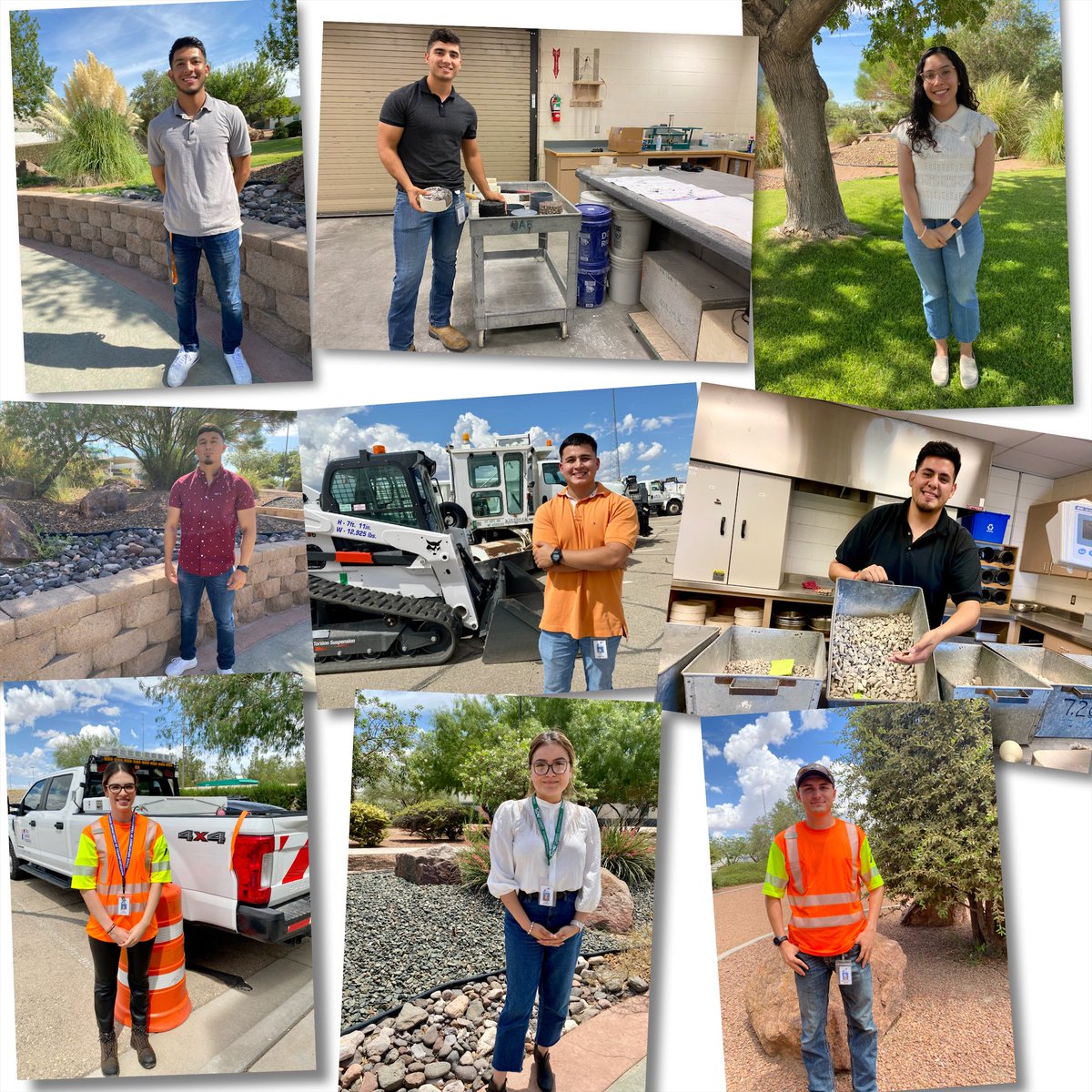 txdotelp's tweet image. First day of 2022 fall semester @UTEP and several engineering students are heading back with @TxDOT experience! 👷‍♀️👷‍♂️
Watch video, sound up, to learn about their summer internships!
#PickEngineering ⛏⚙️#firstdayofschool 👇fb.watch/f3mBfCwRbj/