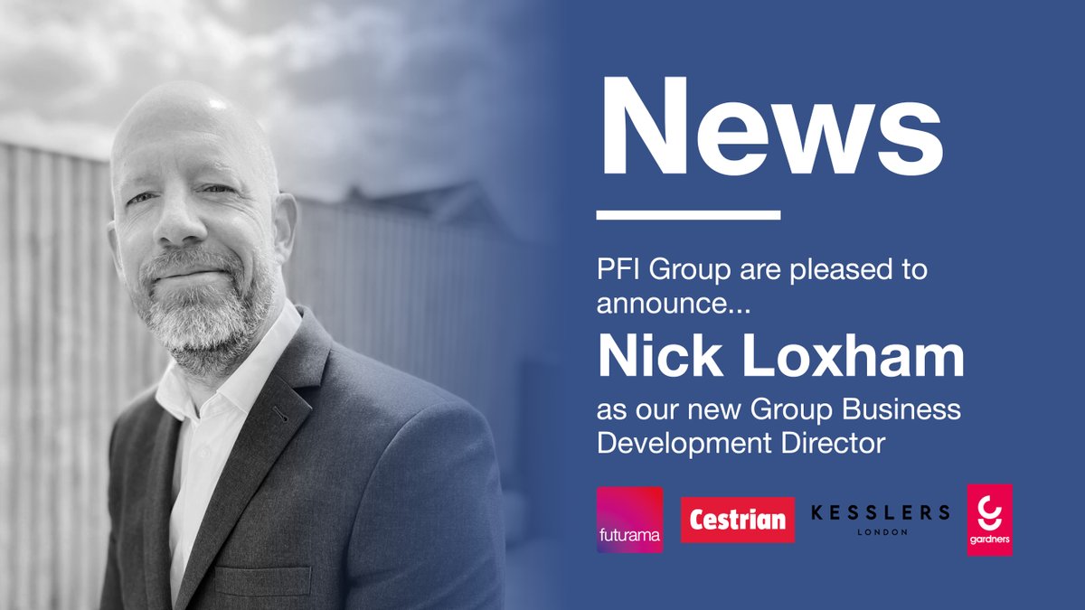 pfi_signs's tweet photo. We are pleased to announce Nick Loxham has joined the PFI Group as Group Business Development Director. He will work with our core brands to further enhance sales in furniture, print &amp; signage. Nick will work alongside Marc Edwards Group CEO to action the group sales strategy. https://t.co/m1UpL7N3Fs