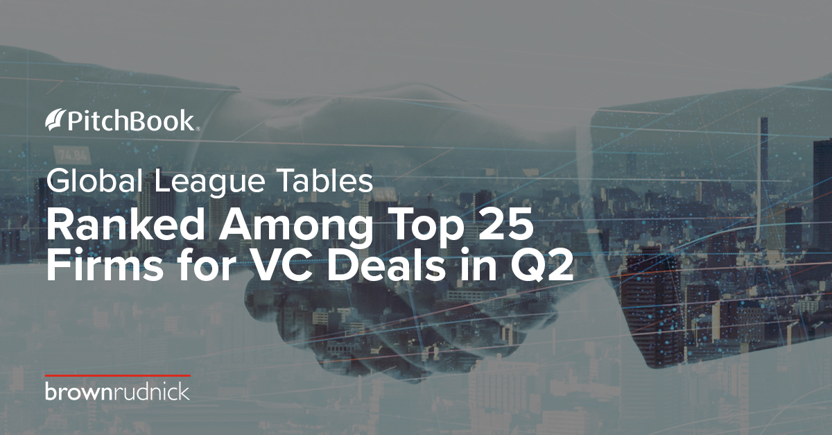 We're pleased to announce that BR has been ranked for the second quarter in a row among the most active #lawfirms advising on #venturecapital deals in <a href="/PitchBook/">PitchBook</a>'s Global League Tables. Partners Michael Cohen and <a href="/jared_sorin/">Jared Sorin</a> lead our #VC practice. bit.ly/3R4DDYm