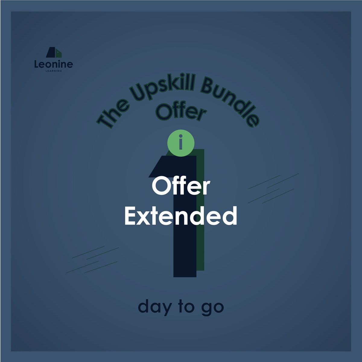leoninelearning's tweet photo. Good News 🥳
Based on feedbacks received, we have decided to extend the offer till Wednesday, 31st August to enable more people to access the course.
If you have any more questions, please reach out via email at learning@leonine.com.ng
#leoninelearning #upskillbundle https://t.co/QqNklHpRsZ