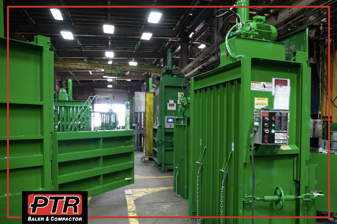 PTRsGreen's tweet photo. We're just putting the finishing touches on these beauties before they ship out! Our vertical balers are made in the USA, with great care put into each and every one. We also sell rebuilt vertical balers. We have a wide selection of different types of balers for every industry. https://t.co/yrkcwXRMDf