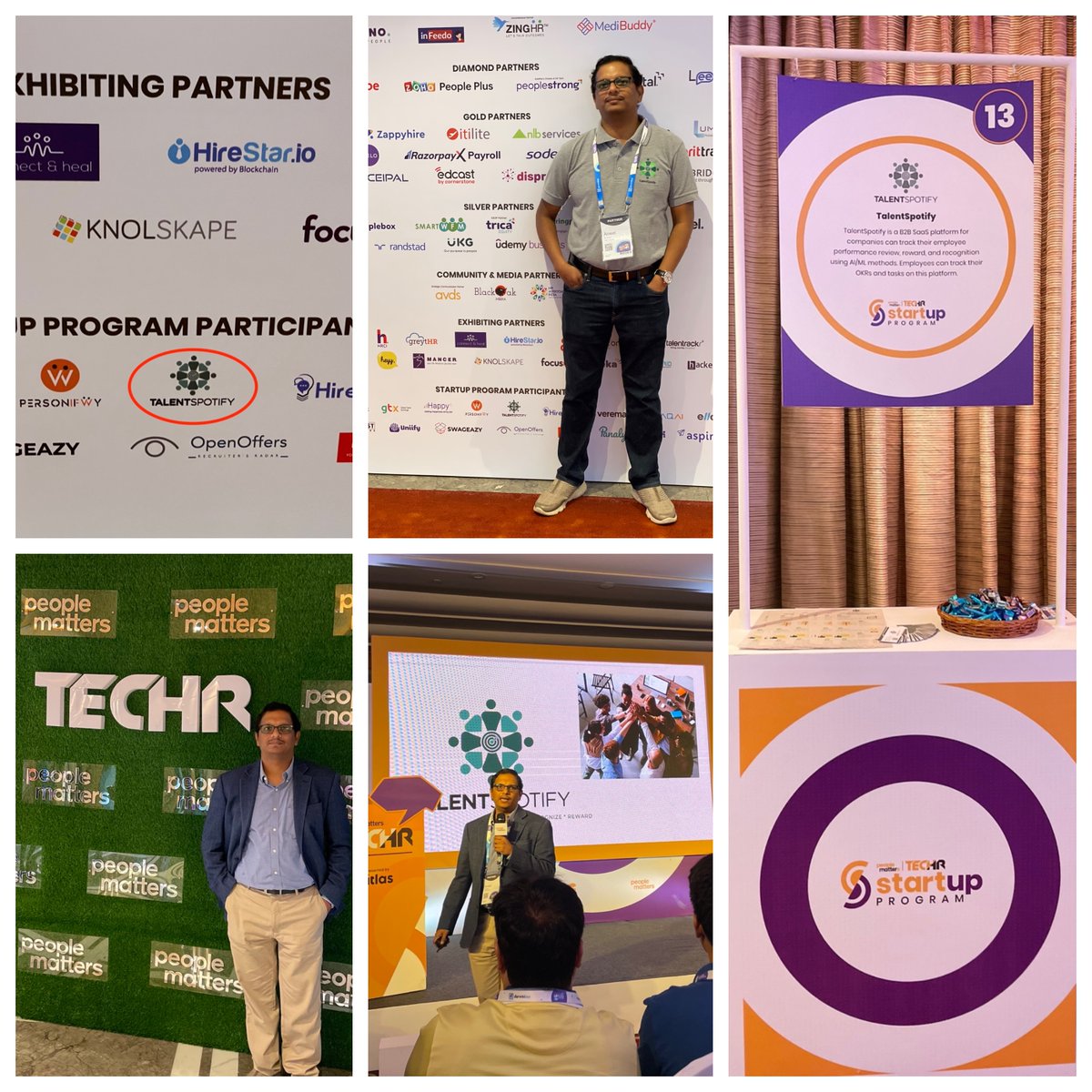 TalentSpotify's tweet photo. What a great experience at the People Matters #techhr conference for TalentSpotify. We are overwhelmed with the response that we have received from Industry leaders, HR Practitioners and Investors. https://t.co/Gn9aRCxG9i