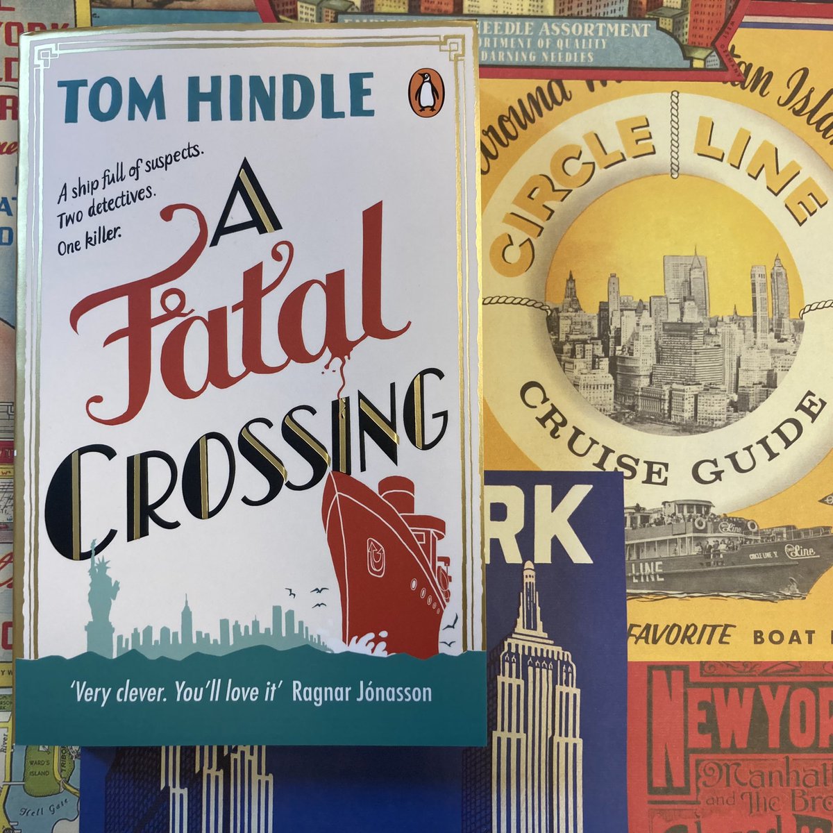 WaterstonesLCM's tweet photo. November 1924. The Endeavour sets sail for New York, with 2,000 passengers - and a killer - on board. With a string of suspects with secrets to hide, can you track down the killer? Waterstones Thriller of the Month for August 🛳⚓️ https://t.co/pe7fKvEMu9