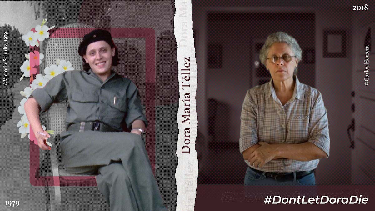 #DoraMaríaTéllez is slowly being starved to death in solitary confinement by #Nicaragua President Daniel Ortega. We must act in solidarity with her: join the #DontLetDoraDie campaign to demand Ortega immediately, unconditionally release Dora María from prison. 1/3