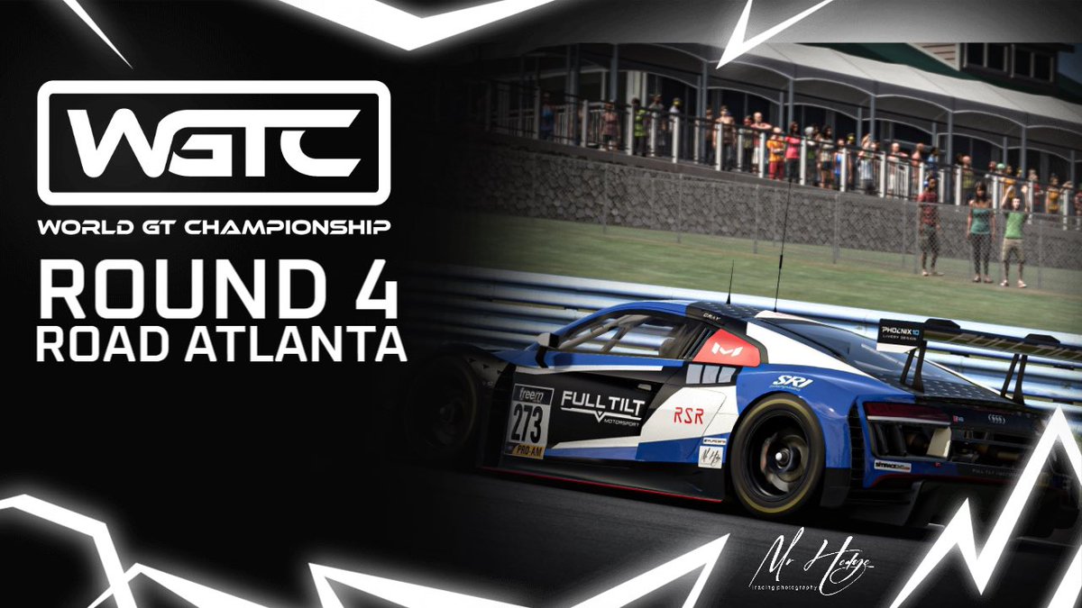 Mike_FTR_273's tweet photo. Gunna stream for the first ever time tonight’s @worldgtchamp round 4 from Road Atlanta. Going live at 7:30pm and hopefully someone will watch 🤣 https://t.co/jlvNVFbtXJ https://t.co/qGetw0xBVs