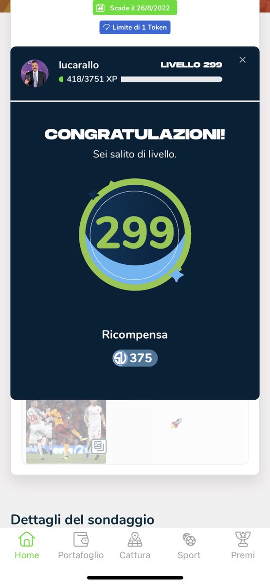 lucarallo's tweet photo. Il livello 3๏ธโฃ0๏ธโฃ0๏ธโฃ รจ finalmente dietro lโangolo. Quanti come me? ๐ฌ๐ง Level 300 is here: how many is like me?
#BeMoreThanAfan $SSU $CHZ #Club300 #level300 @SociosItalia @socios @alex_dreyfus @ChilizItalia @Chiliz https://t.co/1Jr7Xe6lai