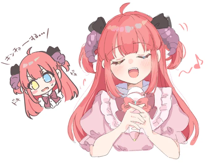 ありすんの歌枠かわいかったなあという絵です

#ありしゅえ 