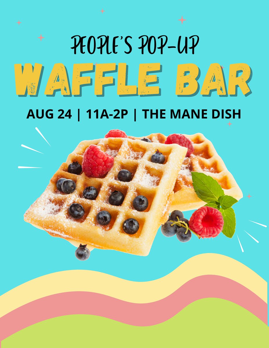 Who’s excited about our FIRST People’s Pop-Up of the semester?! We are! See you Wednesday! 
#waffles #wafflebar #peoplespopup