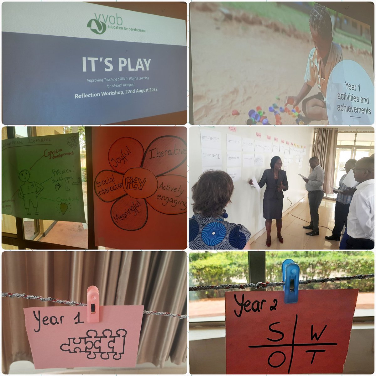 MarianneKigg's tweet photo. "Children explore their world through #play from the moment they are born".

Thank you to all the partners that joined @VVOBrwanda today to reflect on the shared progess and lessons from Year 1 of implementing the  #ITSPLAY project. 
We are ready for Year 2. https://t.co/PCVidPzaNe