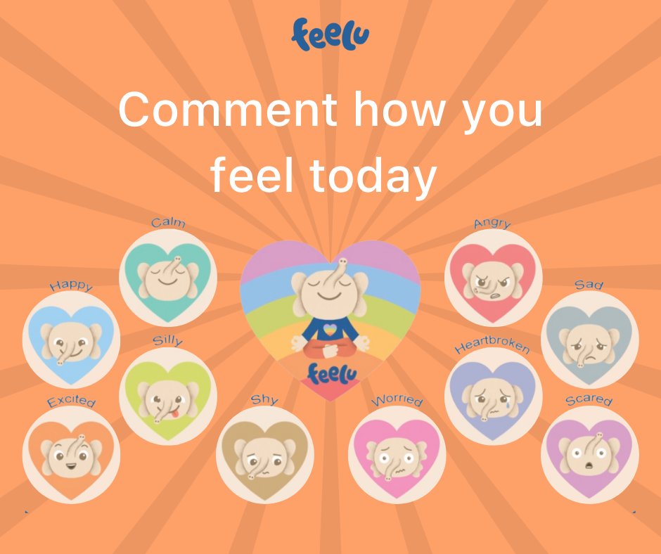 AppFeelu's tweet image. How do you feel today? 
Let us know in the comments! 

Feelu provides a safe space for children to record their emotions. They are provided with #lessons to learn about their feelings and constructive ways to soothe any bad #feelings.
