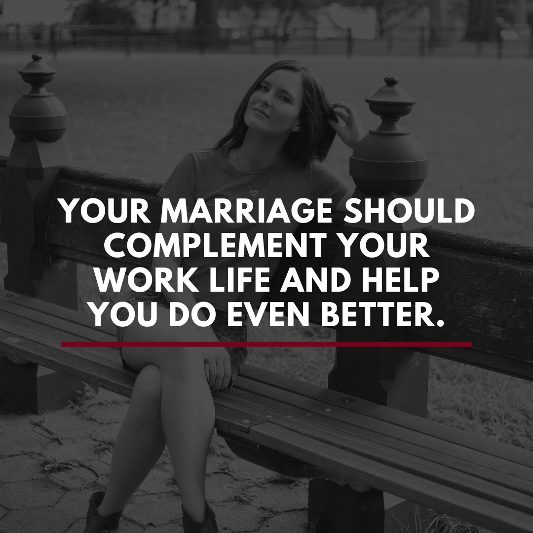Being so busy is what is creating the problem… and it’s also why you don’t have time to solve the problem. 

Your marriage should complement your work life and help you do even better.