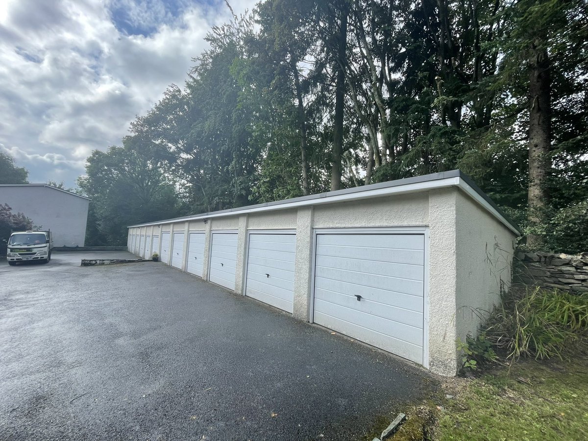 Back to it after my holiday. Crown raising trees over a row of garages today. #asladetreeworks #LakeDistrict #Cumbria