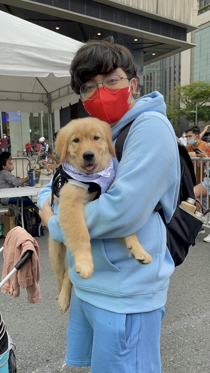 burnookie's tweet photo. Pawchella with dad! 🐾 https://t.co/4sirJLb9tD