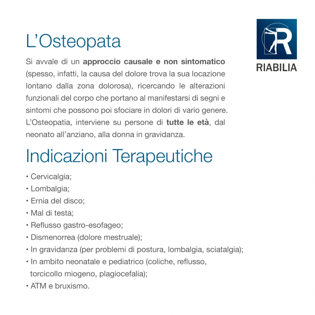 riabilia's tweet photo. Sai cos'è l'Osteopatia e cosa tratta? Ecco una sintesi.

 PER INFO E PRENOTAZIONI:
📱 393 9931666
📞 0966 612095
https://t.co/tXQdIQC9R6
o scarica l'App RIABILIA

 #riabilia #riabilitazione #fisioterapia #osteopatia #dolore #terapia #trattamento #salute #benessere #prevenzione https://t.co/x2VTF77bR6