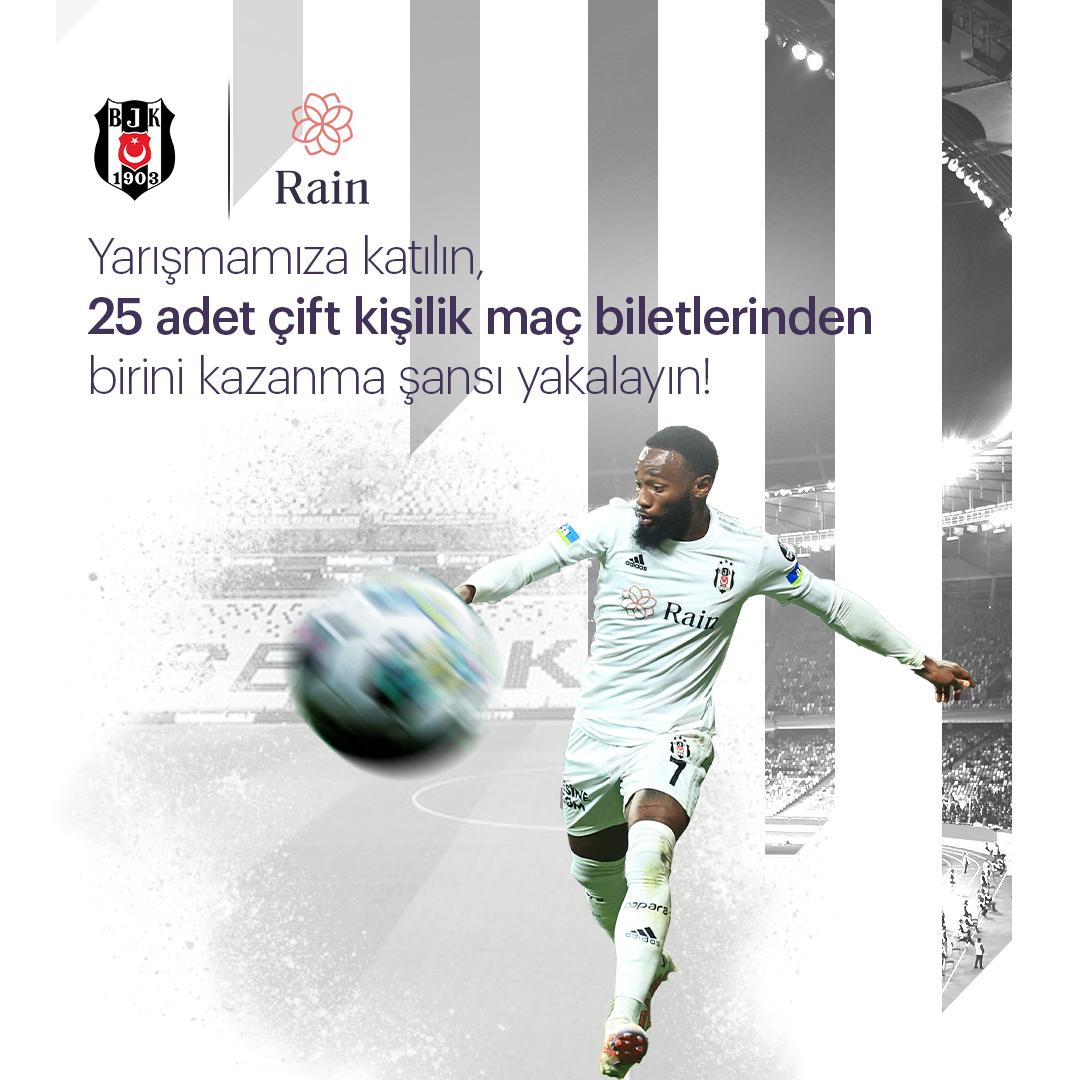 Beşiktaş - Sivasspor maçına tam 25 çift kişilik bilet hediye!

Katılmak için;

-Bu tweet’i RT et,
-@rain_turkiye hesabını takip et,
-Bir arkadaşını yarışma içeriğinin altında etiketle ve bizi takip etmesini sağla!

Katılım koşulları: bit.ly/3A6GKYM