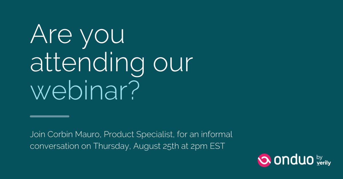 When it comes to selecting the right #VirtualCare solution for your employees, sometimes seeing is believing 👀 

Our monthly 'Meet Onduo' #webinar is designed to give you a look inside our product and answer all of your burning questions.

Sign up here: bit.ly/3CfZDv6